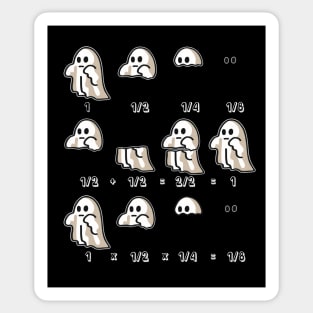 Fractions Math Spooky Ghosts Teacher Appreciation Sticker